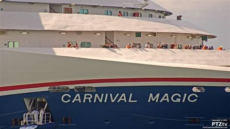 Stay Connected with Loved Ones on Carnival Magic through its Webcam